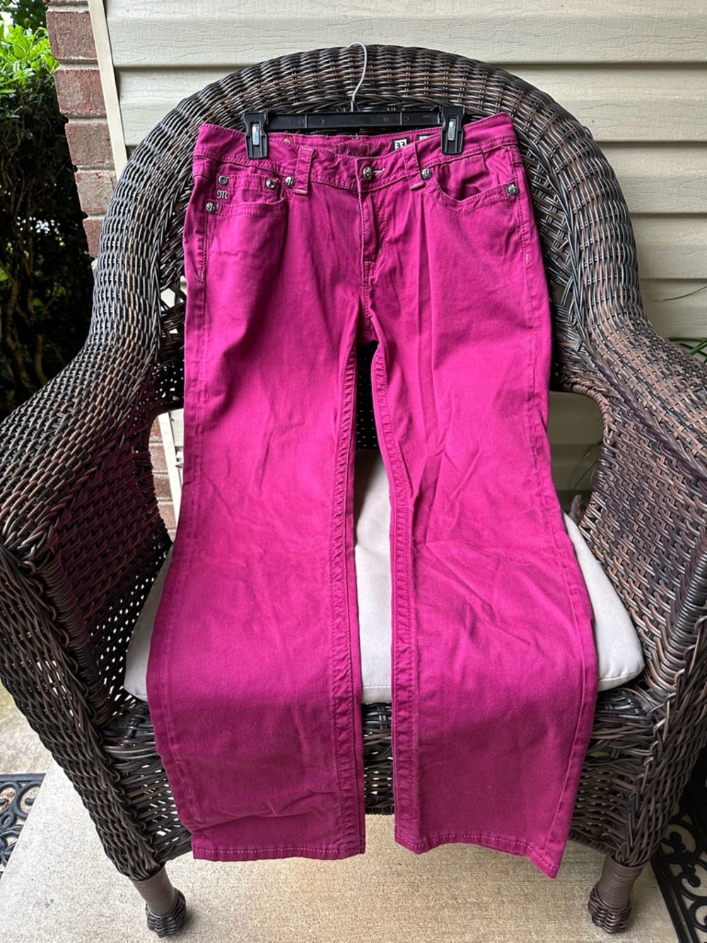 Miss Me Raspberry Skinny Jeans 33x32